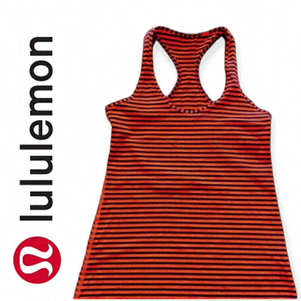 Lululemon Vintage Black Striped Tank​​​​
